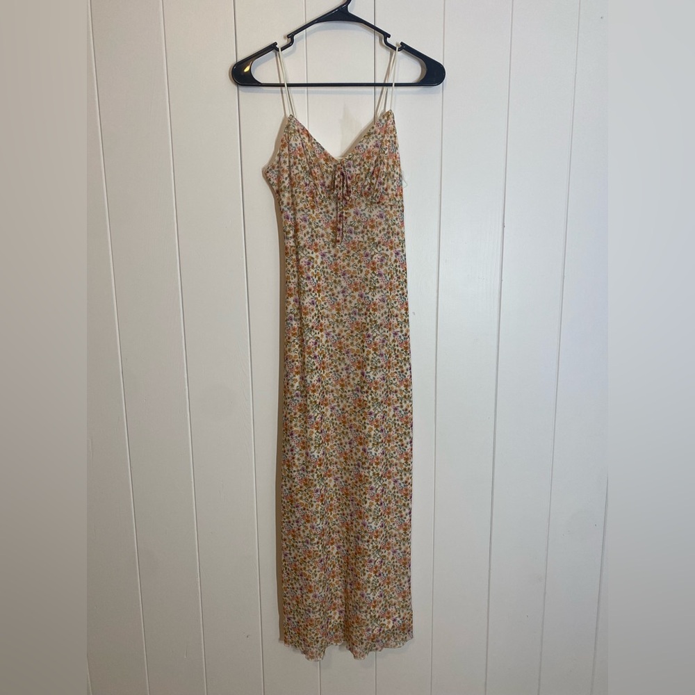 Floral Spaghetti Strap Maxi Dress